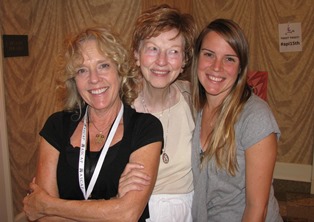 Janet Jendron, API Board President with daughter Claudia Jendron and Mary Ann Cahill, LLL Founder and presenter at the API 15th Anniversary event